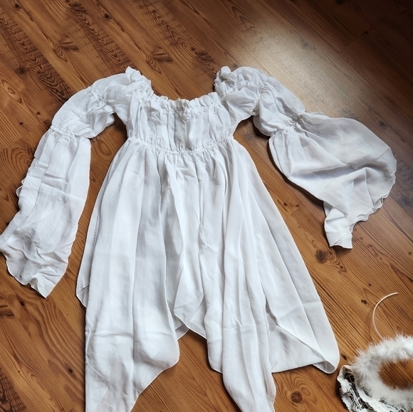 Chiffon angel peasant costume - Picture 3 of 6